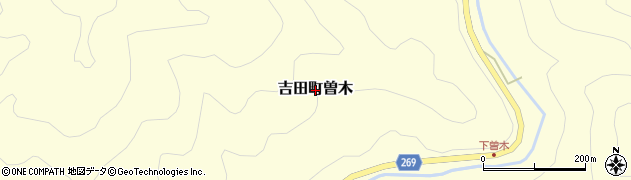 島根県雲南市吉田町曽木周辺の地図