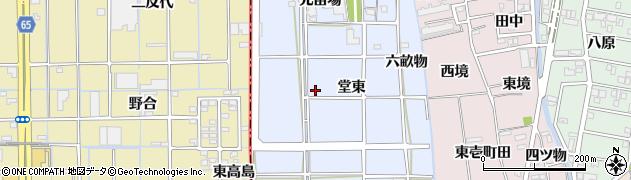 愛知県あま市乙之子（堂東）周辺の地図
