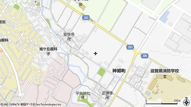 〒521-1213 滋賀県東近江市神郷町の地図