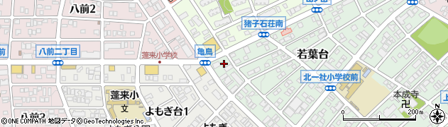 愛知県名古屋市名東区若葉台105周辺の地図