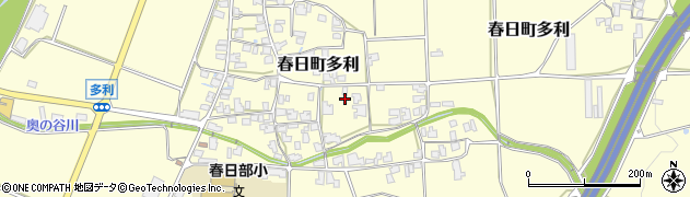兵庫県丹波市春日町多利1684周辺の地図