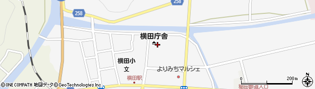 奥出雲町役場　横田庁舎税務課周辺の地図