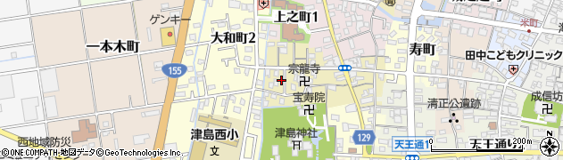 愛知県津島市中之町68周辺の地図