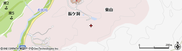 愛知県豊田市御作町東山周辺の地図