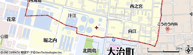 愛知県あま市坂牧（壱町田）周辺の地図