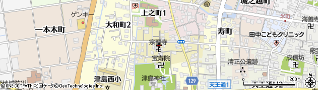 愛知県津島市中之町60周辺の地図