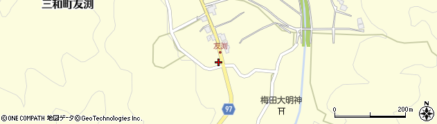 京都府福知山市三和町友渕612周辺の地図