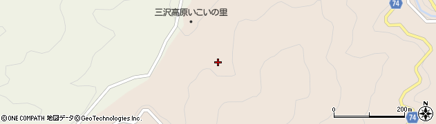 愛知県豊根村（北設楽郡）三沢（新井）周辺の地図