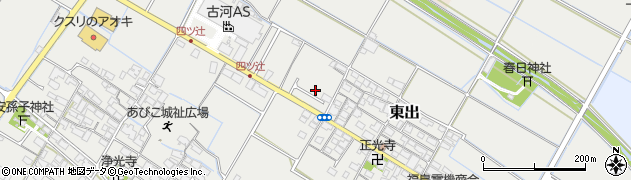 滋賀県愛知郡愛荘町東出345周辺の地図