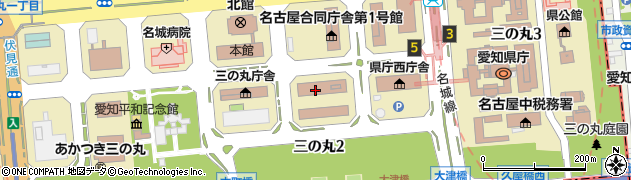 中部地方整備局合同庁舎管理事務室周辺の地図