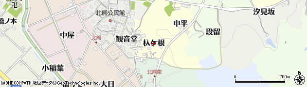 愛知県長久手市杁ケ根周辺の地図