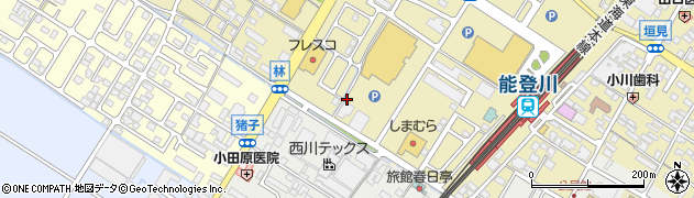 滋賀県東近江市林町周辺の地図