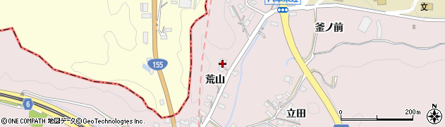 愛知県豊田市八草町荒山周辺の地図