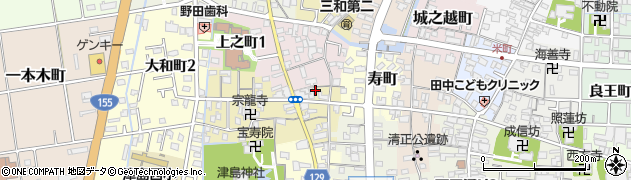 愛知県津島市中之町31周辺の地図