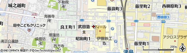 米乃家津島店周辺の地図