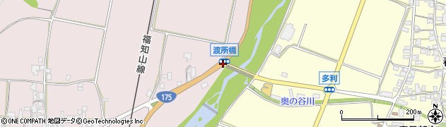 渡所橋周辺の地図