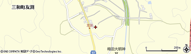 京都府福知山市三和町友渕596周辺の地図