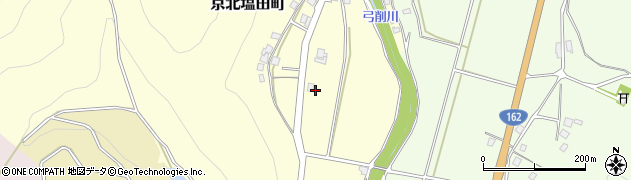 京都府京都市右京区京北塩田町（新内塩田）周辺の地図