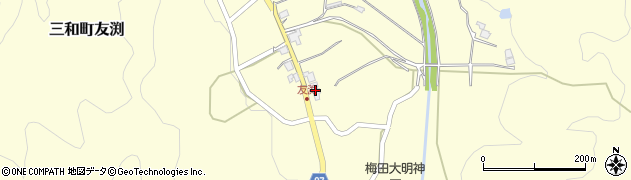京都府福知山市三和町友渕607周辺の地図