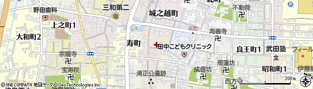 愛知県津島市高屋敷町周辺の地図