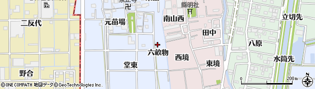 愛知県あま市乙之子六畝物21周辺の地図