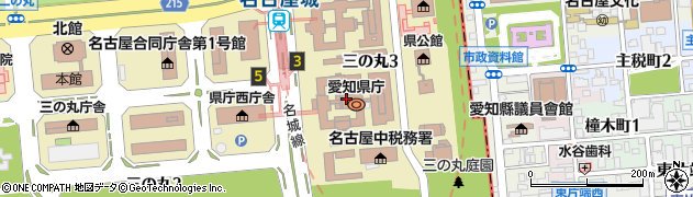 愛知県庁監査委員事務局監査第二課普通会計決算・監査周辺の地図