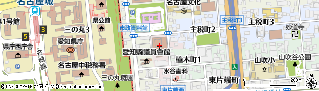 愛知県名古屋市東区上竪杉町周辺の地図
