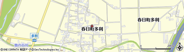 兵庫県丹波市春日町多利1600周辺の地図