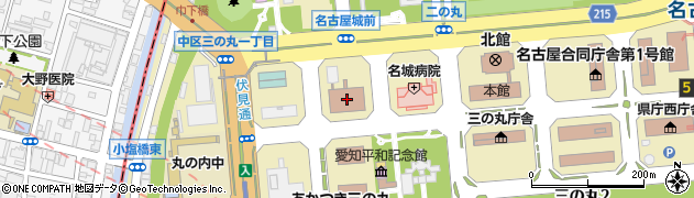 名古屋家庭裁判所　調査官室周辺の地図