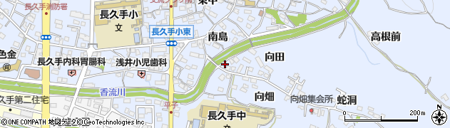 愛知県長久手市岩作向田56周辺の地図