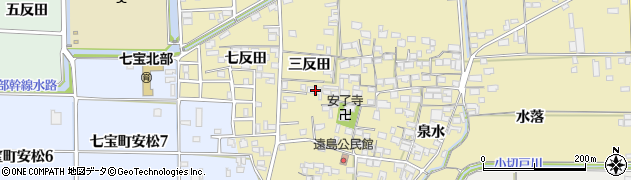 愛知県あま市七宝町遠島三反田周辺の地図