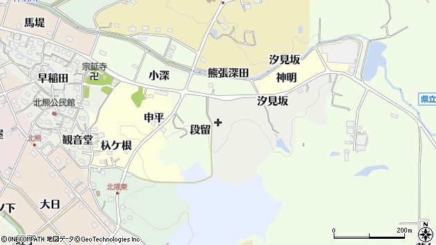 〒480-1323 愛知県長久手市阿畑の地図