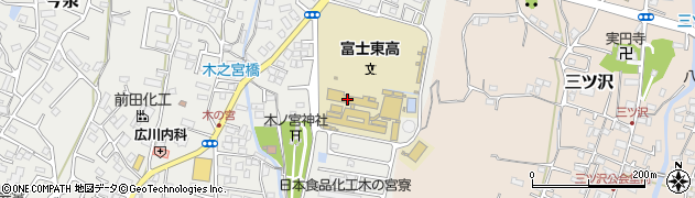 富士東高校周辺の地図