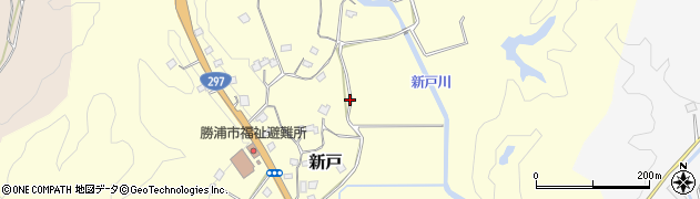 千葉県勝浦市新戸周辺の地図