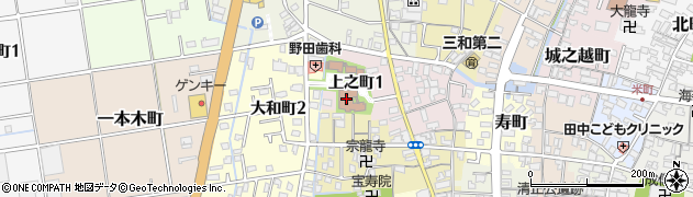 津島市役所総合保健福祉センター　保健センター・健康推進課周辺の地図