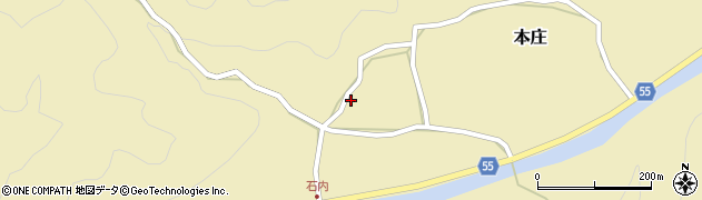 岡山県真庭市本庄1425周辺の地図