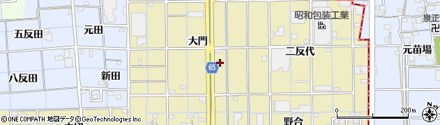 愛知県津島市神守町大門128周辺の地図