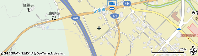 京都府京丹波町（船井郡）和田（塔ノ下）周辺の地図