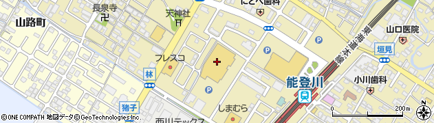ＤＣＭ能登川店周辺の地図