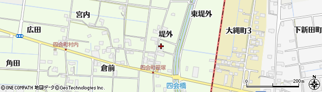 愛知県愛西市下一色町堤外6周辺の地図