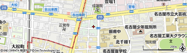 愛知県名古屋市千種区古出来周辺の地図