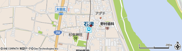 石津駅周辺の地図