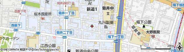 愛知県名古屋市西区新道周辺の地図
