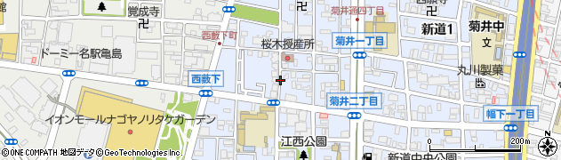 愛知県名古屋市西区菊井周辺の地図