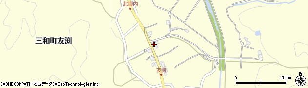 京都府福知山市三和町友渕527周辺の地図