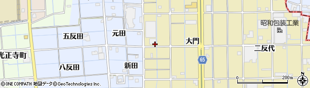 愛知県津島市神守町大門8周辺の地図