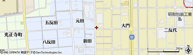 愛知県津島市神守町大門6周辺の地図