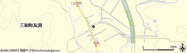 京都府福知山市三和町友渕529周辺の地図