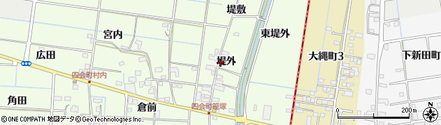 愛知県愛西市下一色町堤外20周辺の地図