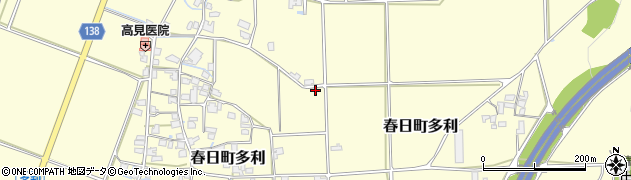 兵庫県丹波市春日町多利周辺の地図